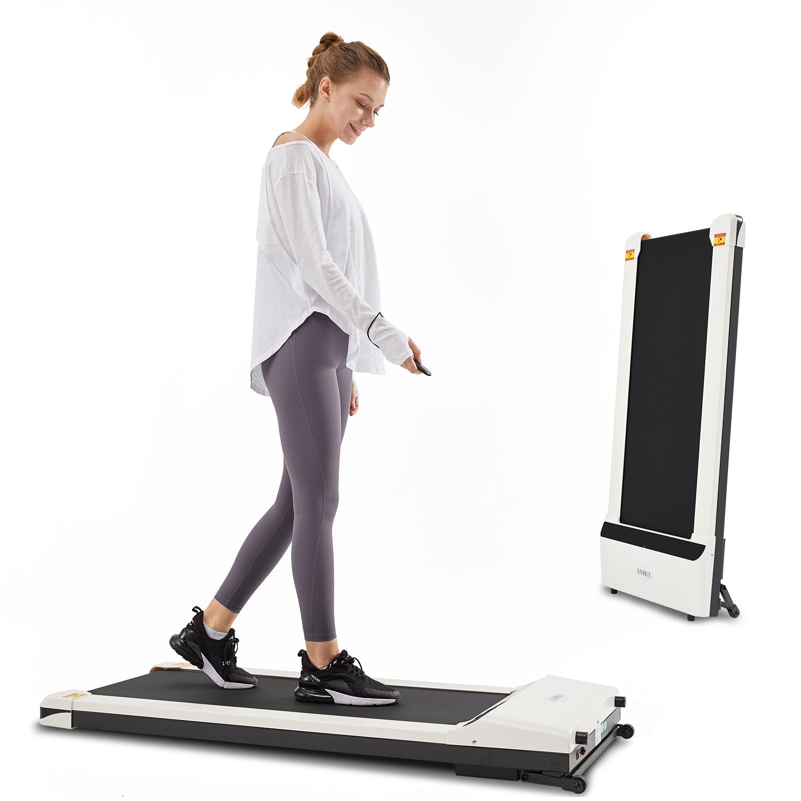 UMAY® foldable electric treadmill + SPAX professional fitness course