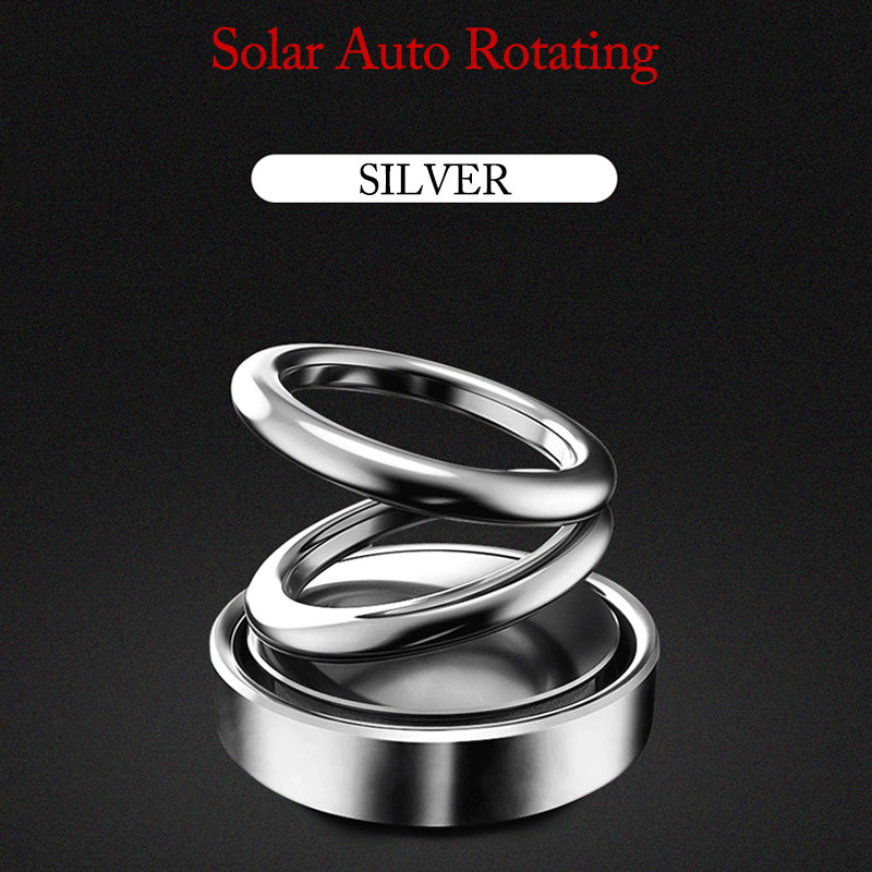 Double-ring suspension rotating solar car aromatherapy