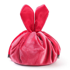 Cute Round Cotton women cosmetic bag