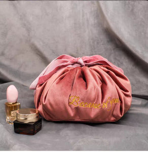 Fashion Velvet Pouch Pink Make-up-bags