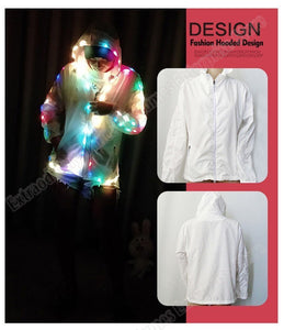 LED Party Colorful Glowing Casual Top Flashing Lights Jacket